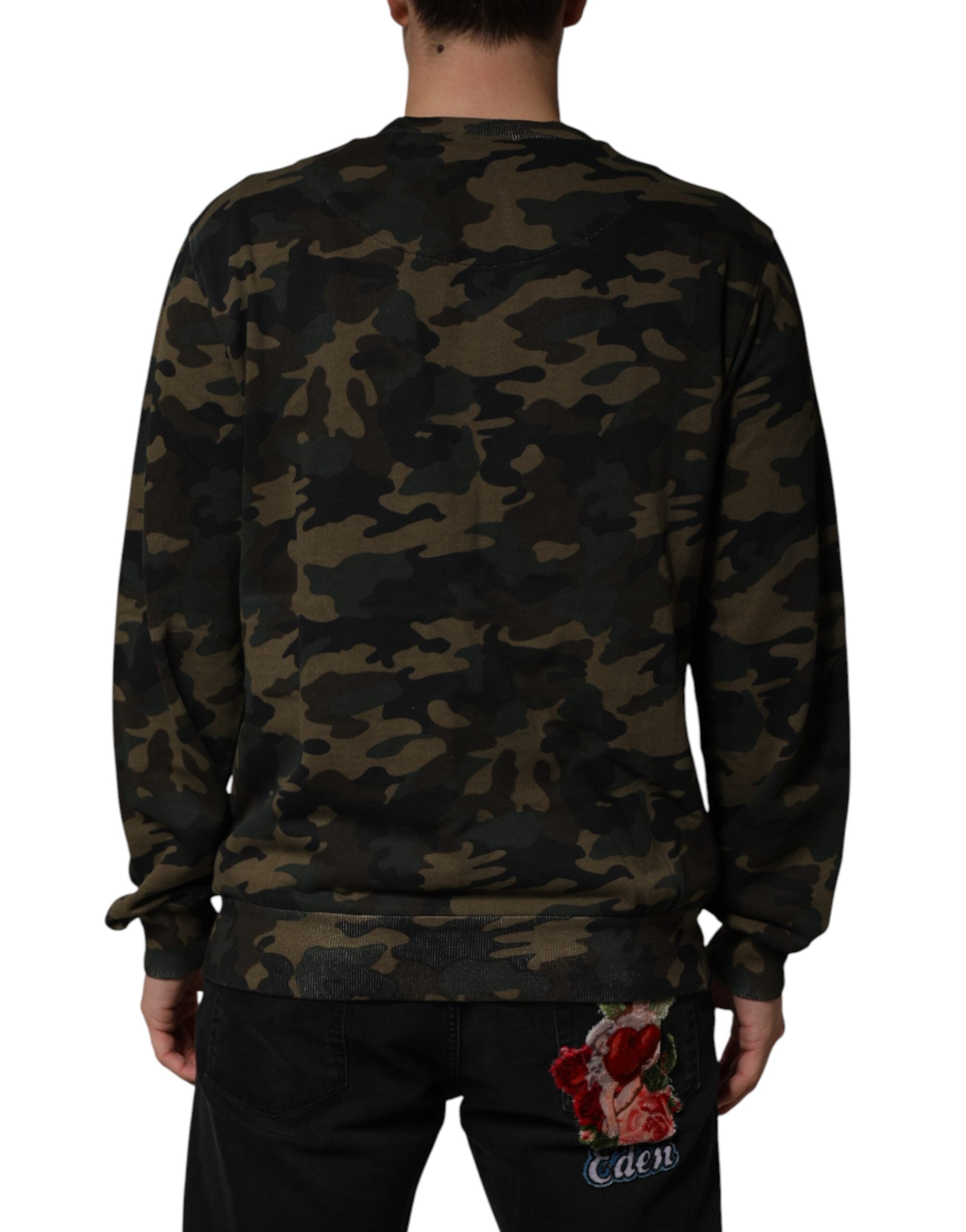 Dolce & Gabbana Dolce & Gabbana Multicolor Camouflage Men Sweatshirt  Men's Sweater