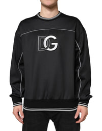 Dolce & Gabbana Black DG Logo Crew Neck Sweatshirt Men's Sweater