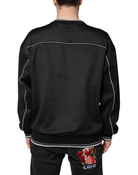 Dolce & Gabbana Black DG Logo Crew Neck Sweatshirt Men's Sweater