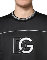 Dolce & Gabbana Black DG Logo Crew Neck Sweatshirt Men's Sweater