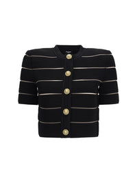 BALMAIN Balmain Women Short-Sleeved Buttoned Cardigan