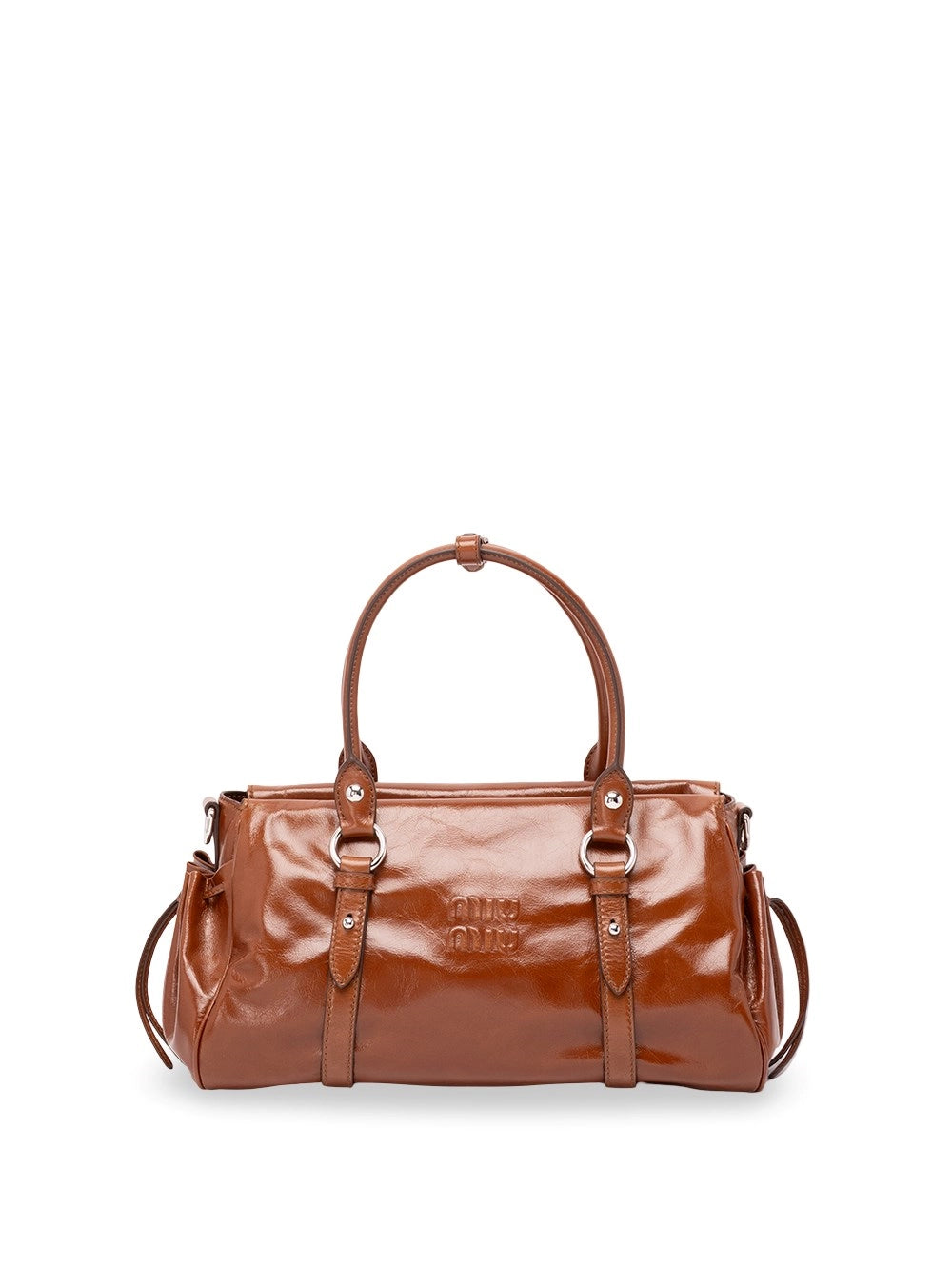 Miu Miu Women Shiny Leather Handbag