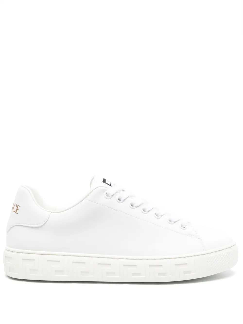 VERSACE Versace Women Greca Print Leather Sneakers
