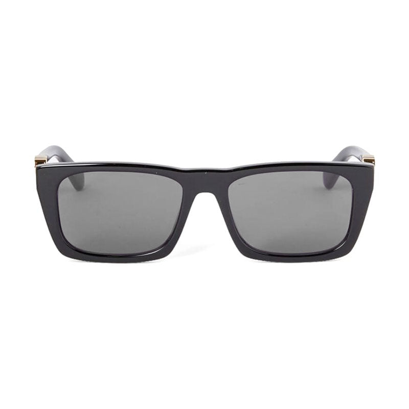 Off-White Off-White Sunglasses Square Full Rim, Striped Blue Frame and Dark Grey Lens OERI13EALBANY4407