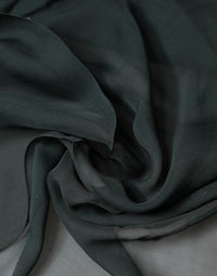 Dolce & Gabbana Dark Green Silk Neck Wrap Foulard Women's Scarf