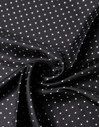 Dolce & Gabbana Black Polka Dot Silk Square Foulard Women's Scarf