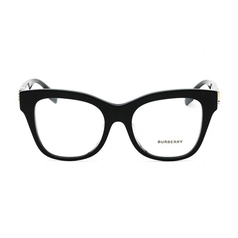 Burberry Eyeglasses Square Full Rim, Black Frame and Clear Demo Lenses Lens BE2388F3001