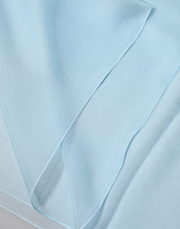 Dolce & Gabbana Light Blue Stole Silk Neck Wrap Shawl Men's Scarf
