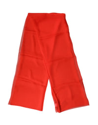 Dolce & Gabbana Red Stole Silk Neck Wrap Shawl Men's Scarf