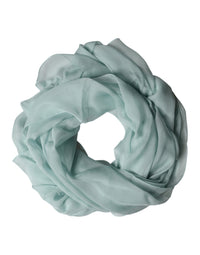 Dolce & Gabbana Light Teal Silk Stole Neck Wrap Shawl Men's Scarf