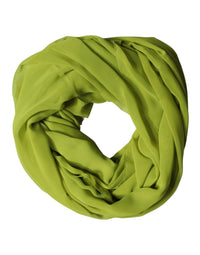 Dolce & Gabbana Green Polyester Stole Neck Wrap Shawl Men's Scarf