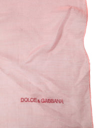 Dolce & Gabbana Light Pink Cashmere Neck Wrap Shawl Men's Scarf