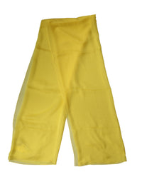 Dolce & Gabbana Yellow Silk Stole Neck Wrap Shawl Men 200cm x 130cm Men's Scarf