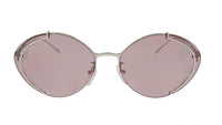 Prada Silver Oval 0PR 60US 1BC239 Sunglasses