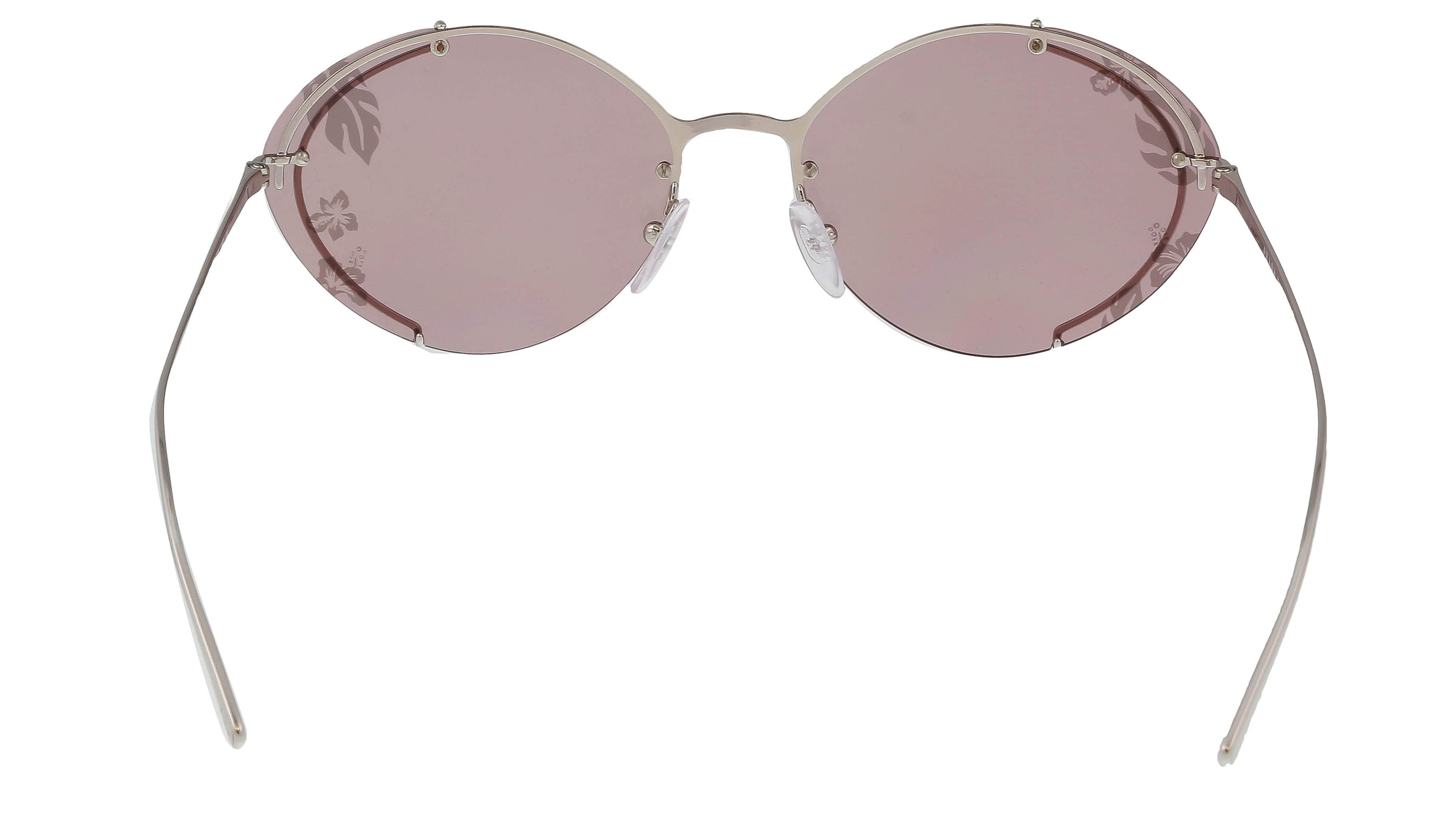 Prada Silver Oval 0PR 60US 1BC239 Sunglasses