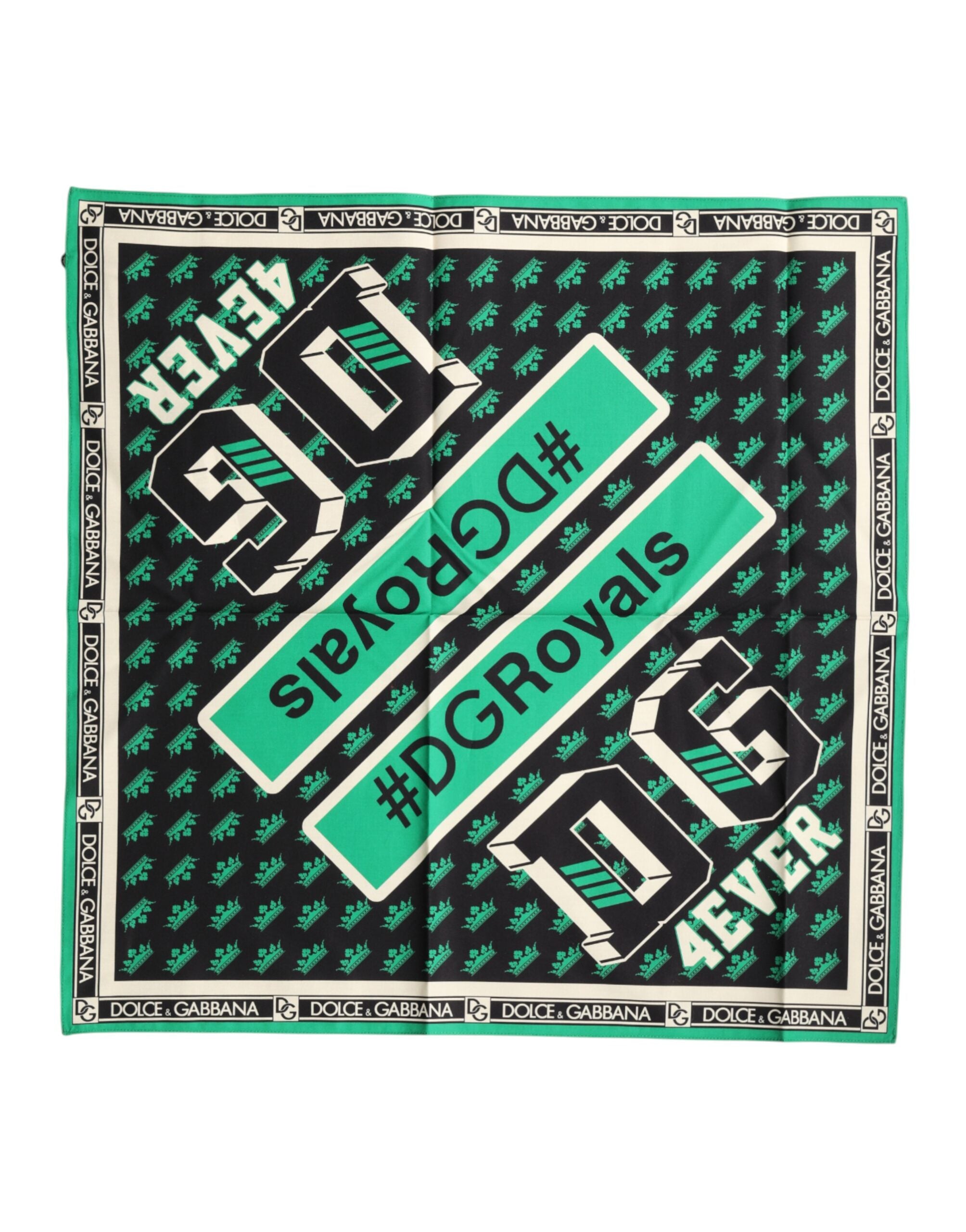 Dolce & Gabbana Dolce & Gabbana Multicolor #DGRoyals Square Foulard 50.5cm x 50cm Men's Scarf