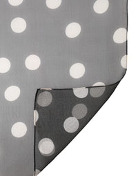 Dolce & Gabbana Black Polka Dot Silk Neck Wrap Shawl 205cm x 137cm Men's Scarf
