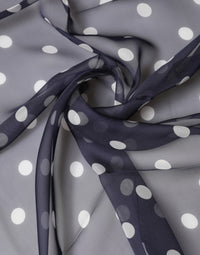 Dolce & Gabbana Blue Polka Dot Silk Square Foulard 91.5cm x 89.5cm Men's Scarf