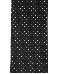 Dolce & Gabbana Black Polka Dot Neck Wrap Foulard 133.5cm x 12.5cm Men's Scarf