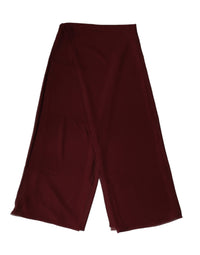 Dolce & Gabbana Maroon Silk Stole Neck Wrap Shawl Men 200cm x 130cm Men's Scarf