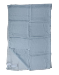 Dolce & Gabbana Light Blue Silk Stole Neck Wrap Shawl 200cm x 130cm Men's Scarf