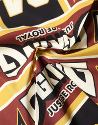 Dolce & Gabbana Multicolor DG King Square Foulard Men 50.5cm x 50cm Men's Scarf