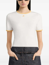 COURREGES Courreges Women T-Shirt With Contrasting Trim