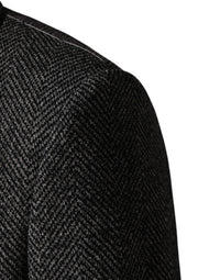 Dolce & Gabbana Gray Wool Blend Long Trench Coat Men Men's Jacket