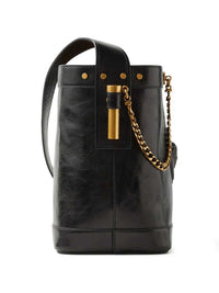 VERSACE Versace Women Pivot Small Leather Bucket Bag