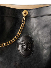 VERSACE Versace Women Pivot Small Leather Bucket Bag
