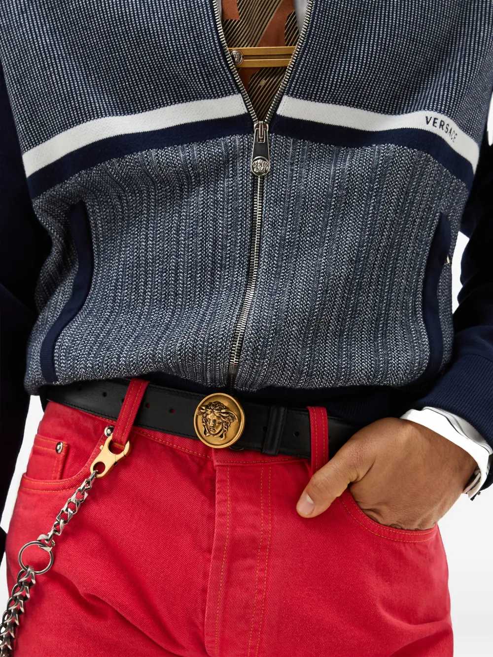 VERSACE Versace Men 3.5 Cm Leather Belt