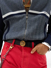 VERSACE Versace Men 3.5 Cm Leather Belt