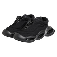 Dolce & Gabbana Black Slip On Low Top Wave Sneakers Women's Shoes