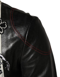 Dolce & Gabbana Multicolor Guns n' Roses Full Zip Men Biker Men's Jacket