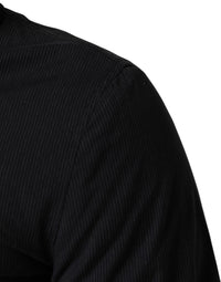 Dolce & Gabbana Dark Blue Cotton Full Zip Bomber Men Men's Jacket