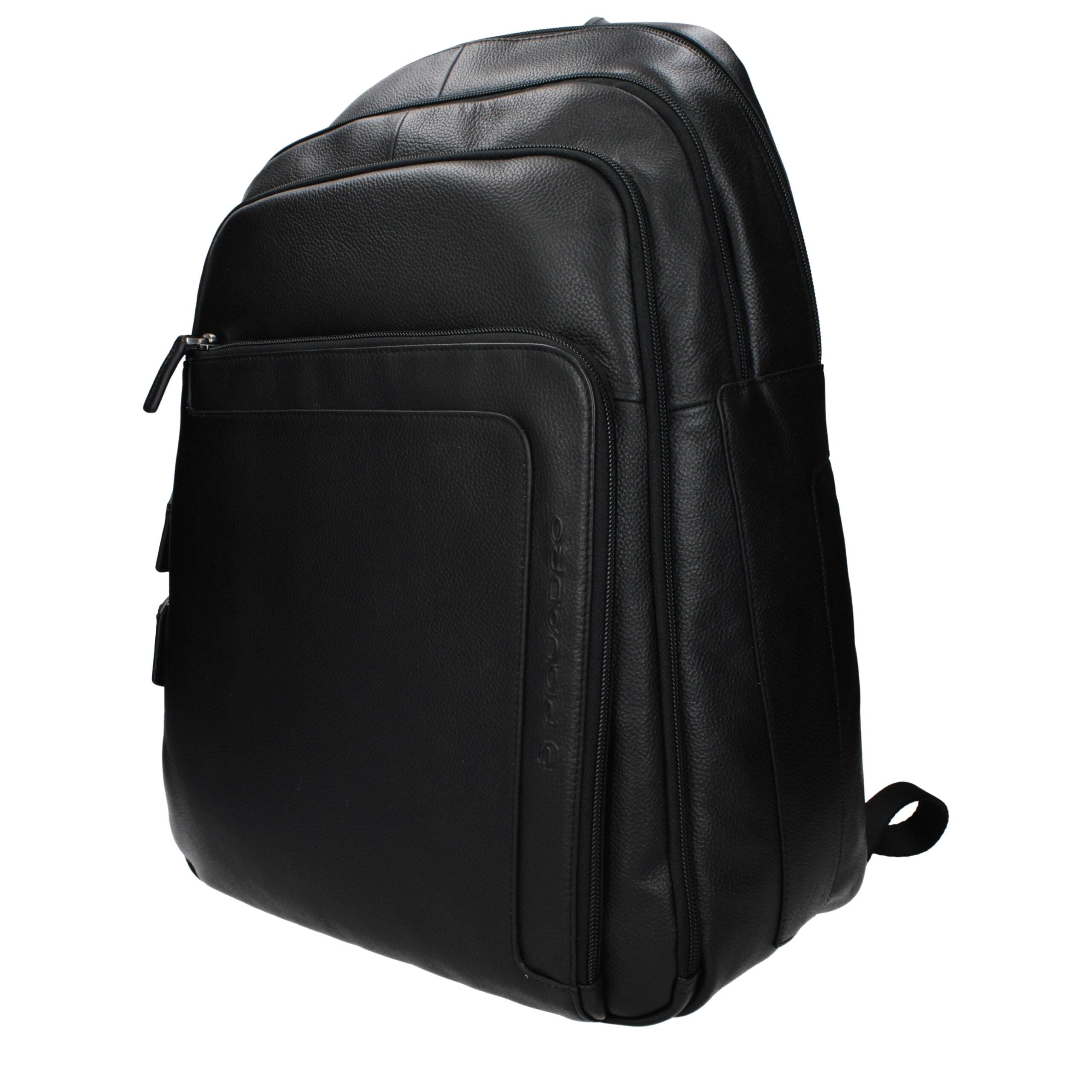 Piquadro Piquadro Black Leather Men's Backpack