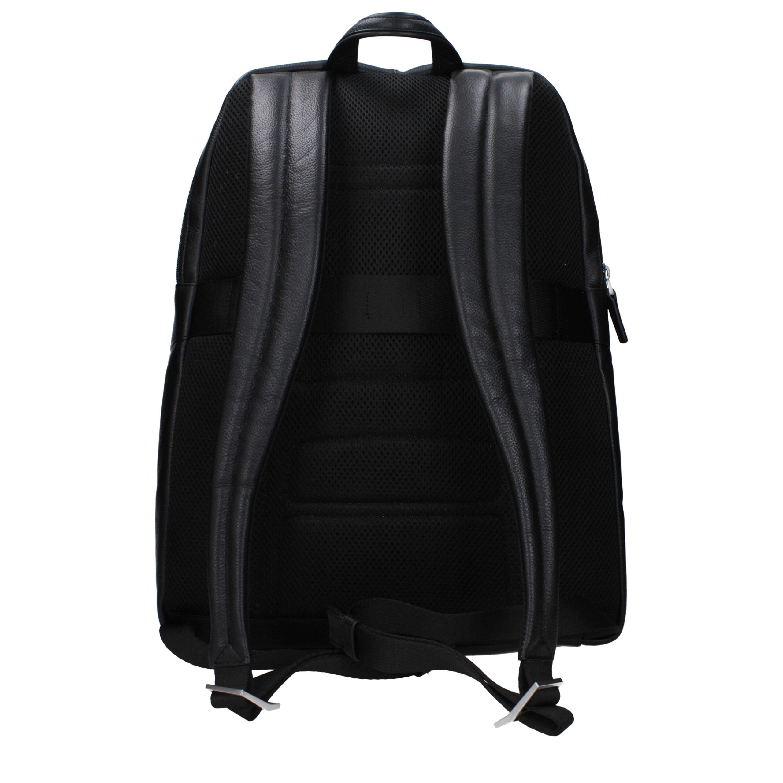 Piquadro Piquadro Black Leather Men's Backpack