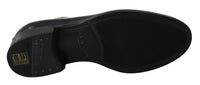 Dolce & Gabbana Dolce & Gabbana Blue Leather Derby Dress Formal Men's Shoes