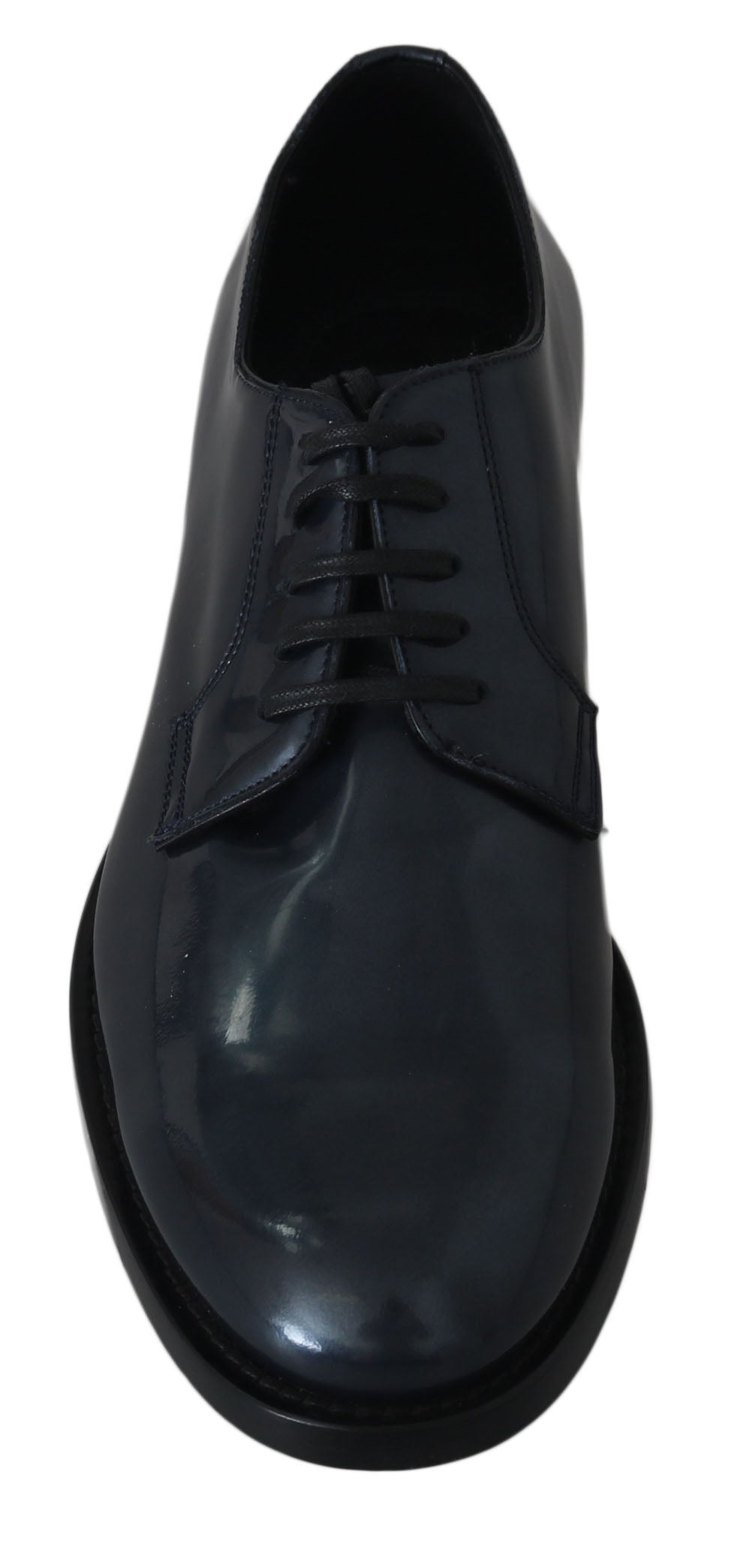 Dolce & Gabbana Dolce & Gabbana Blue Leather Derby Dress Formal Men's Shoes