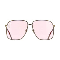 Gucci Sunglasses Square Full Rim, Black Frame and Grey Gradient Lens GG0394S001