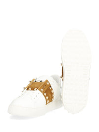 Valentino Garavani Women Rockstud Untitled Leather Sneakers