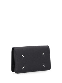 Maison Margiela Maison Margiela Women Leather Card Holder With Four Stitches