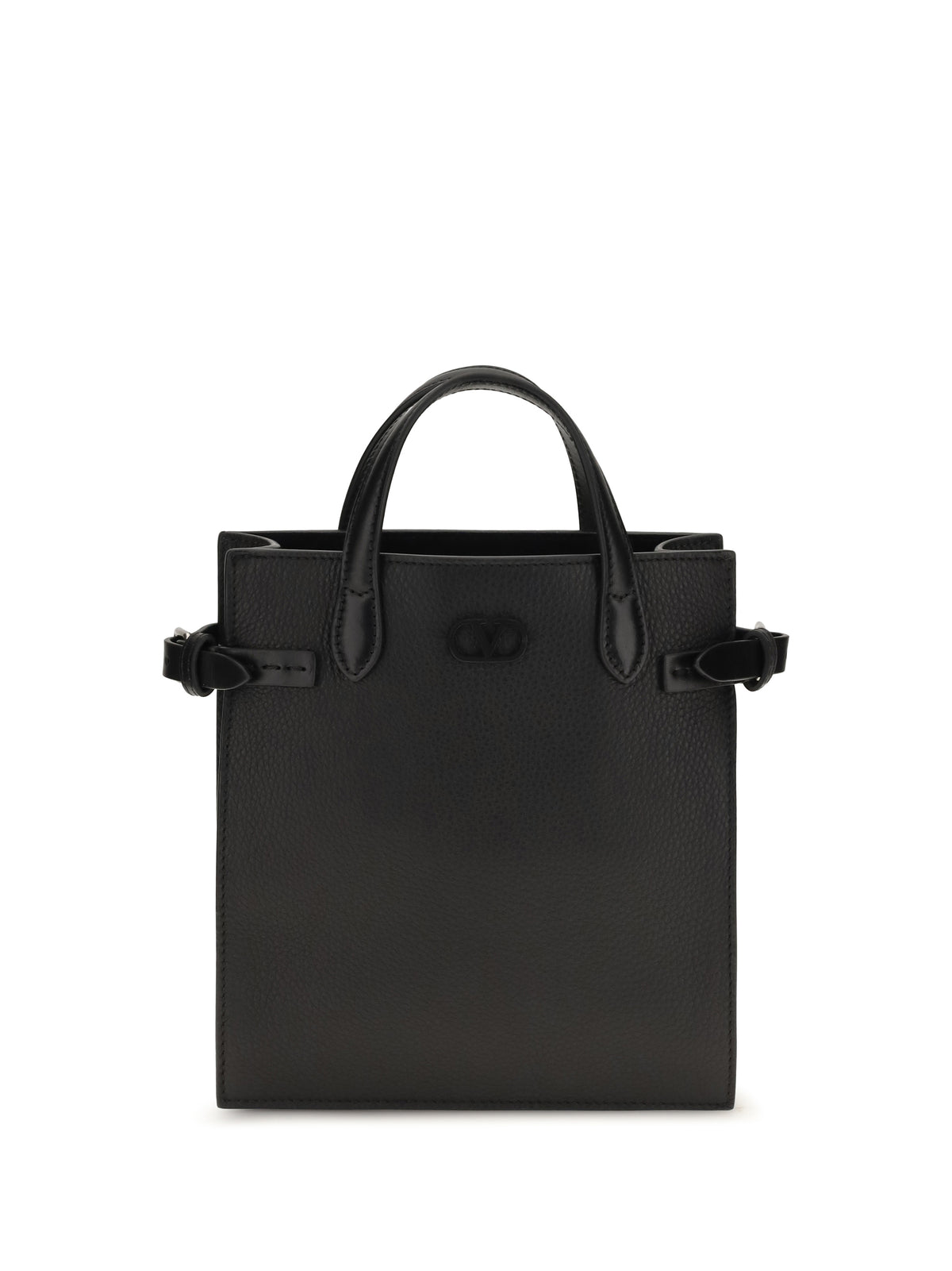 VALENTINO GARAVANI Valentino Garavani Men Small Antibes Grainy Leather Handbag