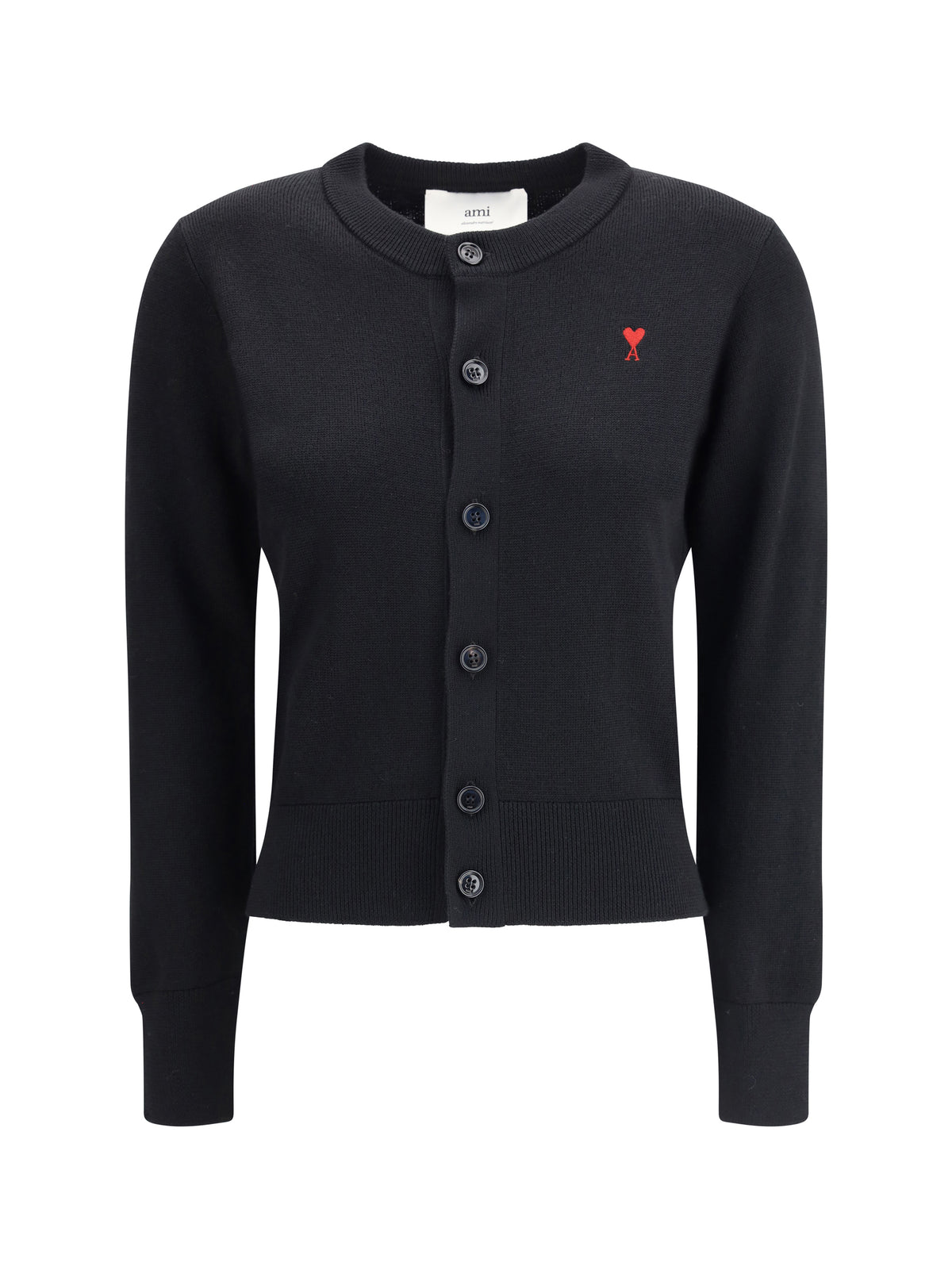 AMI PARIS Ami Paris Women Ami De Coeur Merino Wool Cardigan
