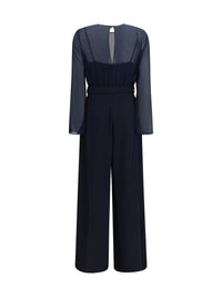 P.A.R.O.S.H. P.A.R.O.S.H. Women Cady And Chiffon Jumpsuit