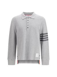 THOM BROWNE Thom Browne Men Piqué Long-Sleeve Polo
