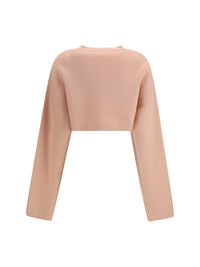 TOTEME Toteme Women Cropped Crewneck Cardigan With Button Fastening