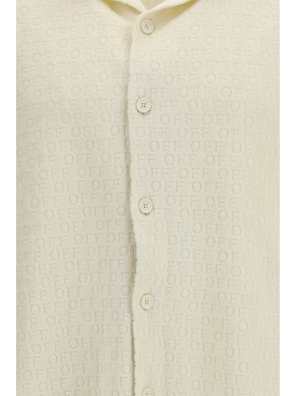 Off-White Men Off Terry Bowling Shirt