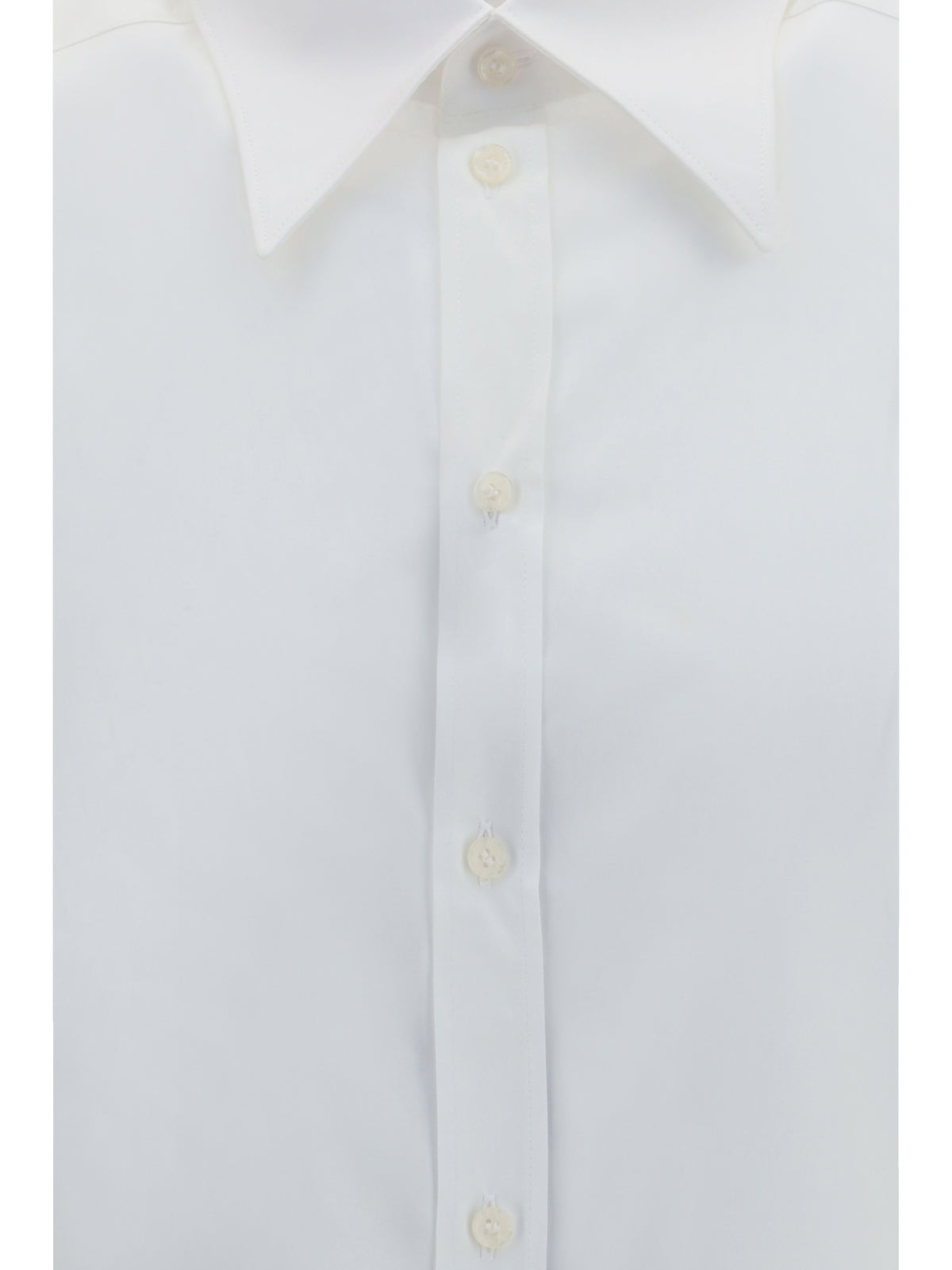 DOLCE & GABBANA Dolce & Gabbana Men Gold Cotton Poplin Shirt