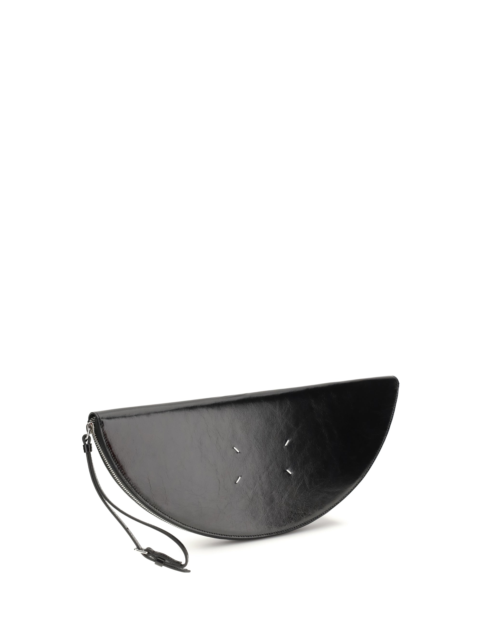 MARGIELA Margiela Women Halfmoon Leather Clutch Bag
